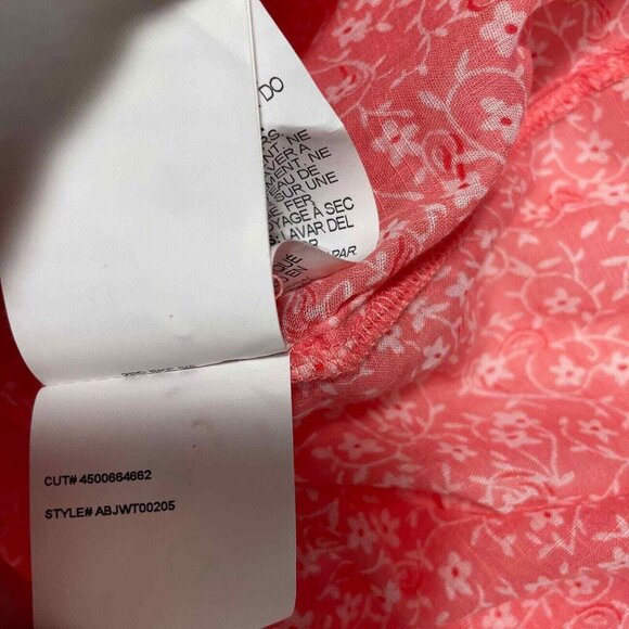 Billabong x Wrangler Carefree Top Womens Medium Floral Ruffled Smocked Prairie - Picture 12 of 14